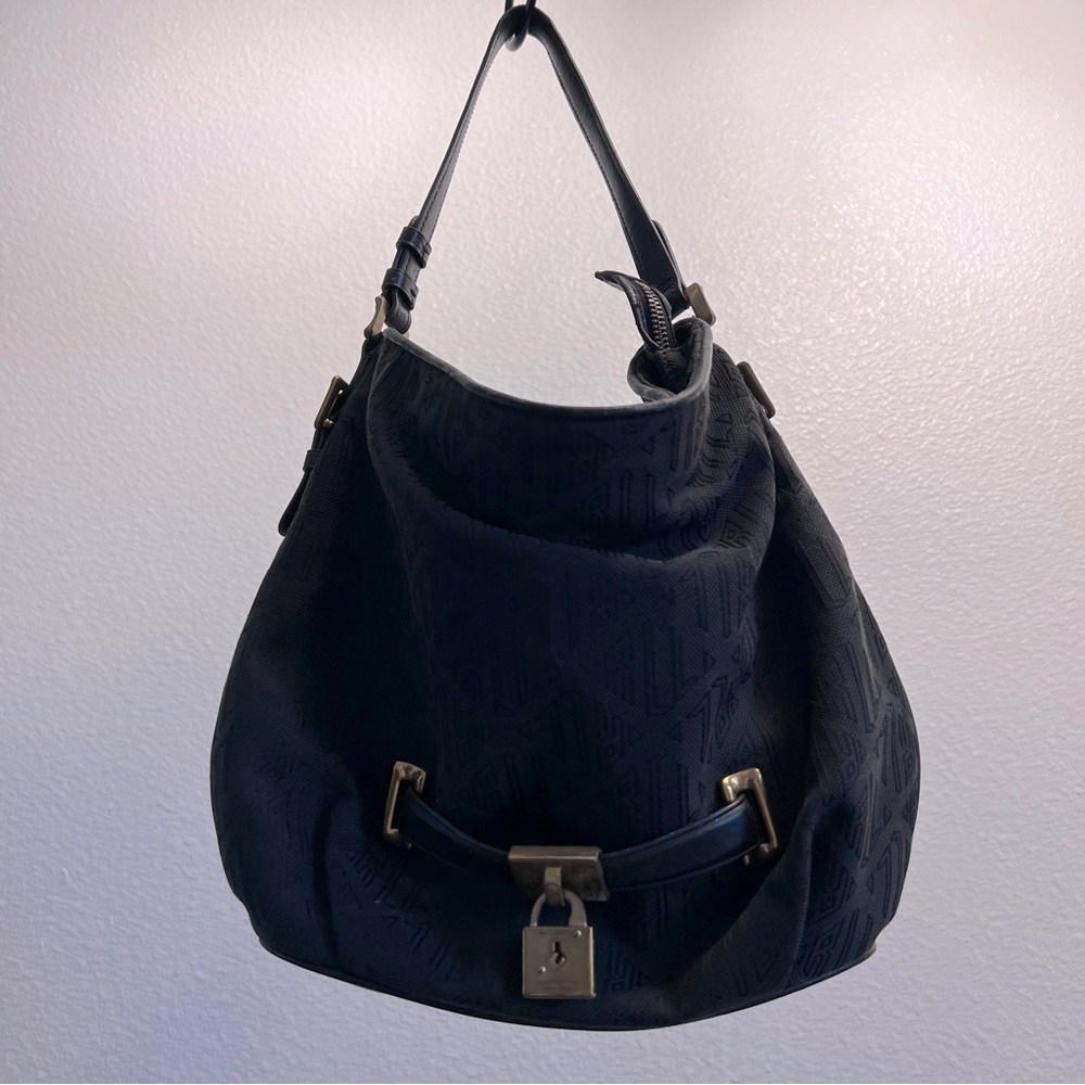 Vintage Ralph Lauren boho bag with brass tone locket Equestrian aesthetic